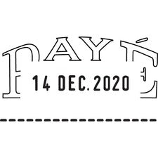 Trodat Classic 2210 Manual Date Stamp with Text