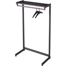 Quartet One-Shelf Garment Rack, 36" Black