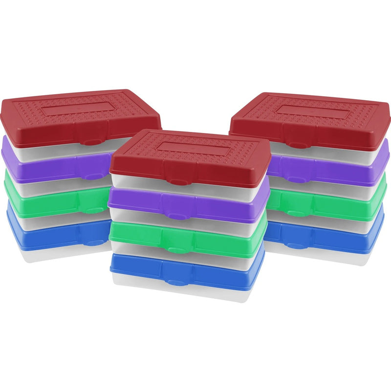Storex Large Pencil Box, Assorted - 1 / each