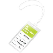 Swingline GBC UltraClear Thermal Luggage Tag Size w/ Loops Laminating Pouches 2-1/2" x 4-1/4"