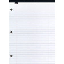 Offix Figuring Pad - 50 Sheets - Ruled - 3 Hole(s) - 8 1/2" x 11" - 10/pack