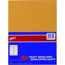 Hilroy Kraft Envelope - #7 - 12" Width x 9" Length - 24 lb - Kraft - 12 Pack