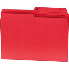 Offix Reversible Coloured File Folders - Letter - 8 1/2" x 11" Sheet Size - 1/2 Tab Cut - 10.5 pt. Folder Thickness