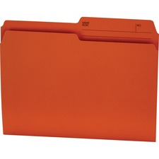 Offix Reversible Coloured File Folders - Letter - 8 1/2" x 11" Sheet Size - 1/2 Tab Cut - 10.5 pt. Folder Thickness
