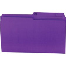 Offix Reversible Coloured File Folders - Legal Size - Purple
