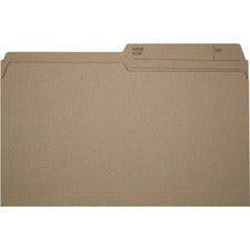 Offix Reversible Kraft File Folders - Legal - 8 1/2" x 14" Sheet Size - 1/2 Tab Cut - 10.5 pt. Folder Thickness - Kraft - 5