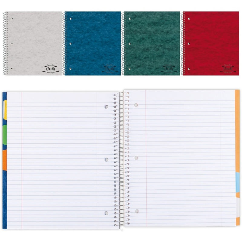 Blueline Xtreme White 5-Subject Notebook