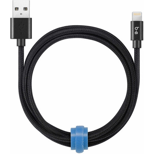 Blu Element Braided Charge/Sync Lightning to USB Cable 4ft Black - The Supply Room