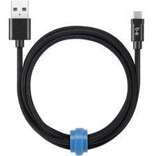 Blu Element Braided Charge/Sync USB-C Cable 4ft Black - The Supply Room