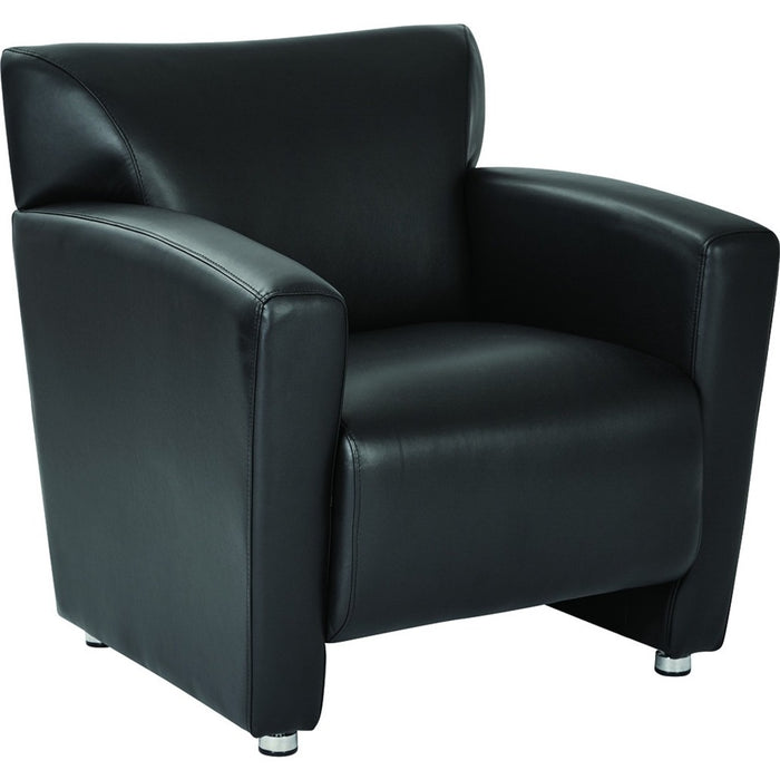 OSP Furniture Club Chair with Silver Finish Legs
