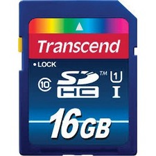 Transcend Premium 16 GB Class 10/UHS-I SDHC