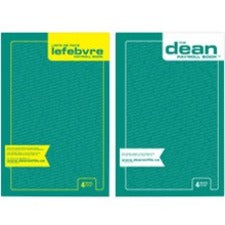 Dean Payroll Book for 4 Employees, Bilingual, 13 3/4" x 9" - The Supply Room