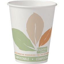 Solo Bare Eco-Forward Single Sided PLA (SSPLA) Paper Hot Cups