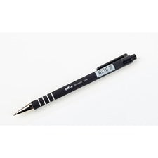 Offix Ballpoint Pen - Fine Pen Point - Black - Rubberized Barrel