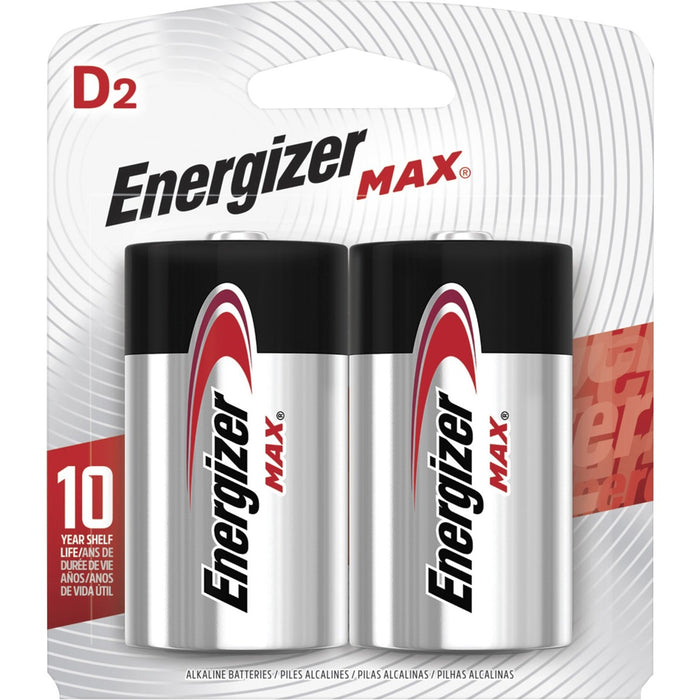 Energizer MAX Alkaline D Batteries, 2 Pack