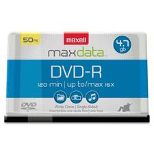 Maxell DVD Recordable Media - DVD-R - 16x - 4.70 GB - 50 Pack Spindle - The Supply Room
