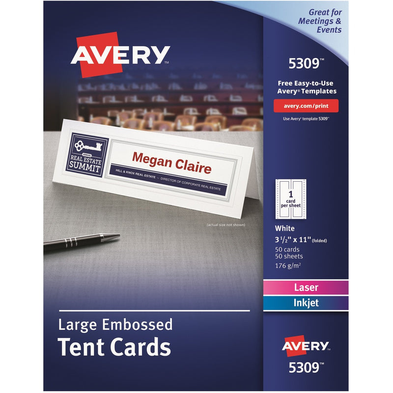 Avery&reg; Laser, Inkjet Tent Card