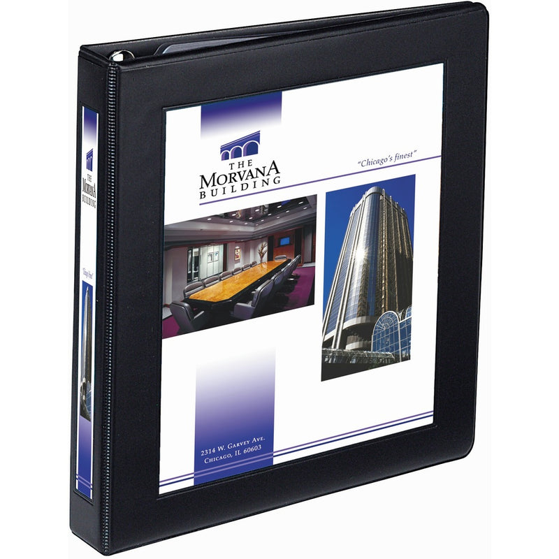 Avery&reg; Heavy-Duty Framed View 3-Ring Binder, 1" EZD Rings, Black