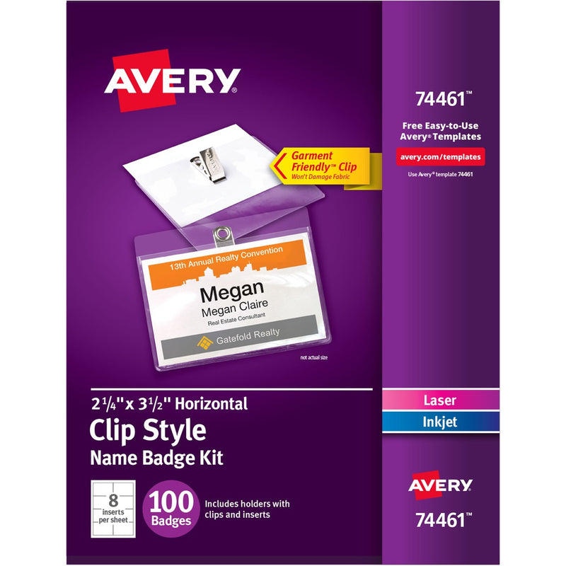 Avery&reg; Laser, Inkjet Laser/Inkjet Badge Insert
