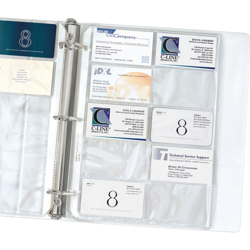 C-Line Business Card Refill Pages