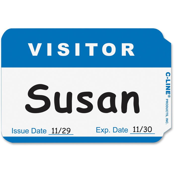 C-Line Adhesive Visitor Name Badges