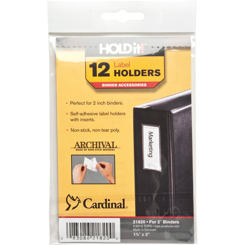 Cardinal HOLDit! Self-Adhesive Label Holders - The Supply Room