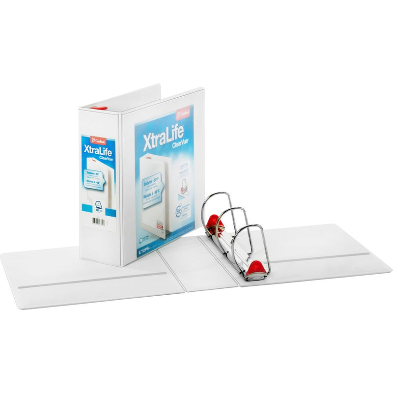 Cardinal Xtralife ClearVue Locking Slant-D Binders 4"
