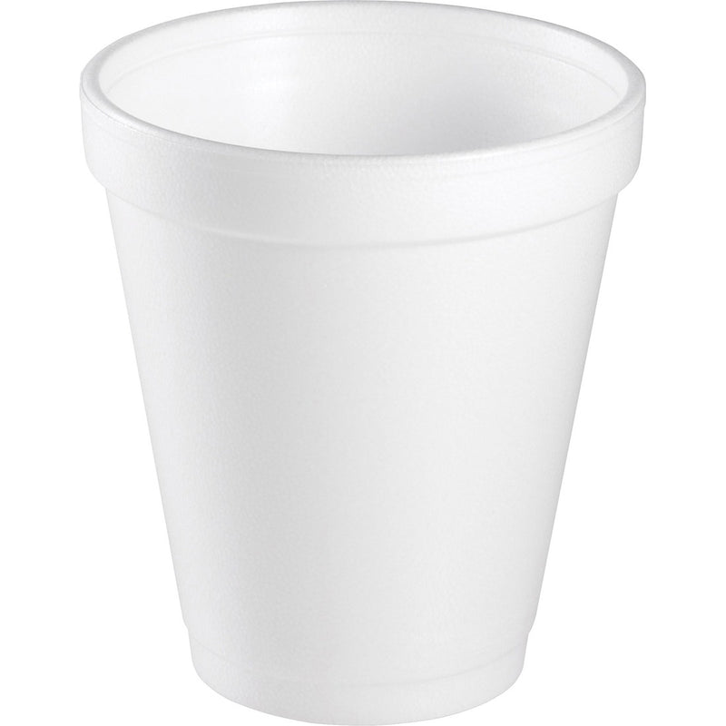 Dart Insulated Foam Cups - 236.59 mL - 25/pack - White - Foam - Soft Drink, Hot Drink, Cold Drink - The Supply Room
