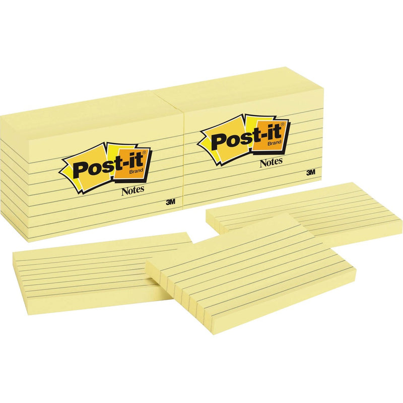 Post-it&reg; Notes Original Lined Notepads