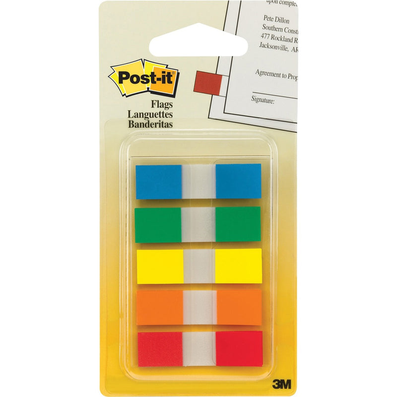 Post-it&reg; 1/2"W Flags in On-the-Go Dispenser