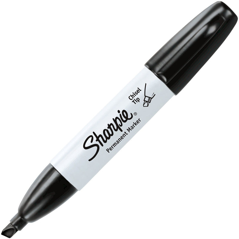 Sharpie 38201 Chisel Marker Point Large Barrel Permanent Markers