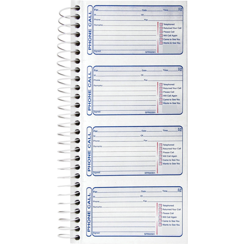 Sparco 4CPP Carbonless Telephone Message Book
