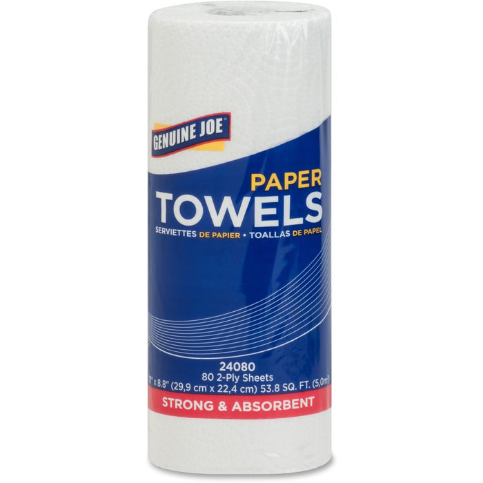 Genuine Joe 2-Ply Household Roll Paper Towels