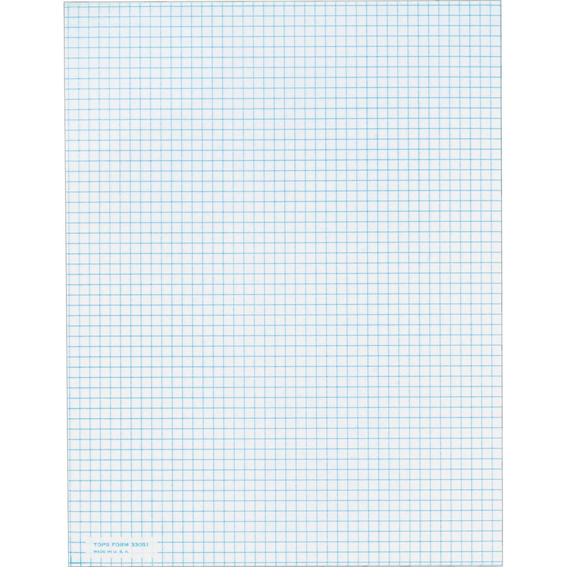 TOPS 5 Square/Inch Quadrille Pads - Letter