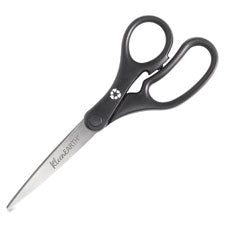 Recycled Basic Scissors, Straight, 8", 3/PK, Black - The Supply Room