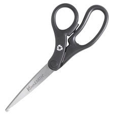Recycled Basic Scissors, Bent, 8", Black - The Supply Room