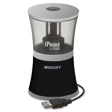 Pencil Sharpener, Battery/USB Power, Black - The Supply Room