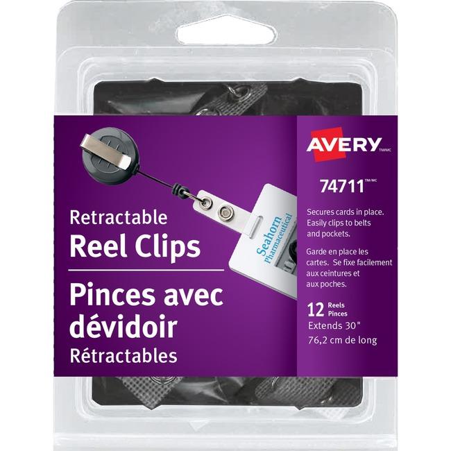 Avery&reg; Clip-on Retractable ID Reel (AVE74711)