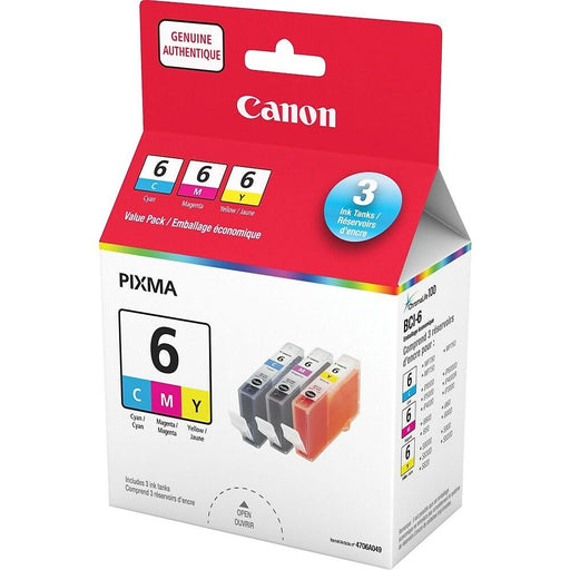 4706A049 Canon BCI-6 CMY Ink Value Pack - The Supply Room