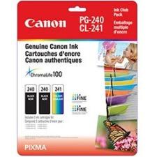 Canon® – Cartouches d'encre PG–240/CL–241 rendement standard, noir et couleur, paquet de 3 (5207B005)