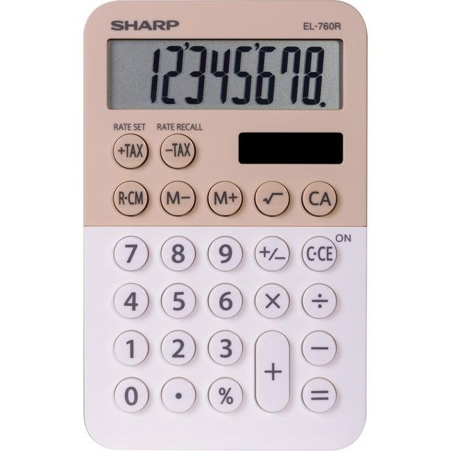 Sharp 8-digit Large Desktop Calculator (SHREL760RBLA)