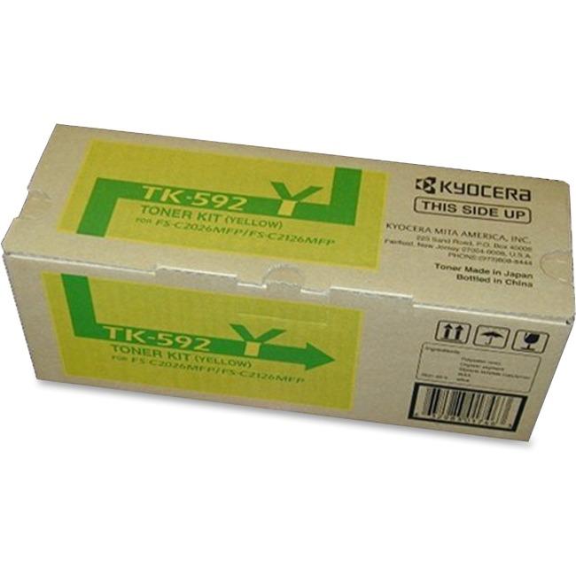 TK592Y KYOCERA YELLOW TONER FOR FSC2026MFP / FSC2126MFP 5K