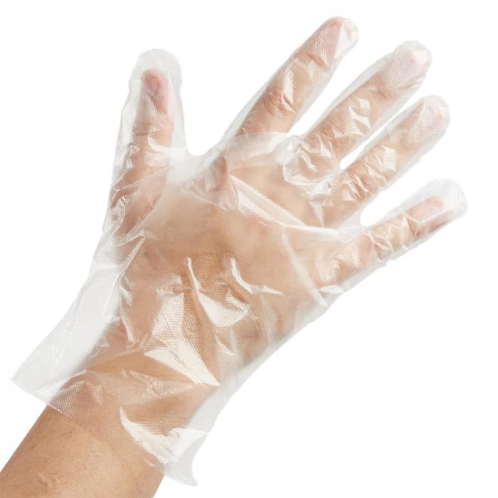 Deli Gloves, Clear Low-Density Polyethylene - All Sizes, 500pcs/bx