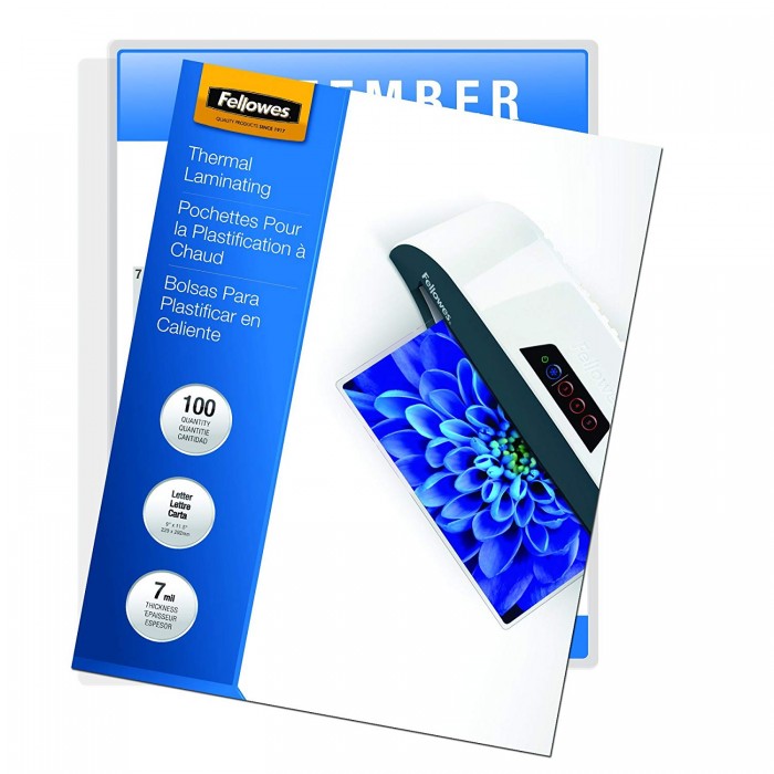 Fellowes Thermal Laminating Pouches, Letter, 3 mil 100 pack